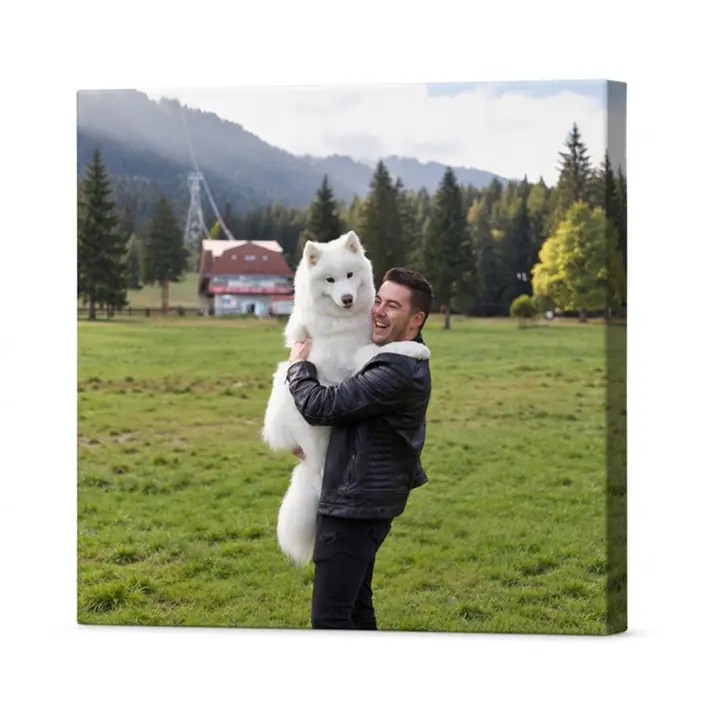 Tablou canvas personalizat cu poza ta, 40 × 40 cm
